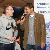 Siegerinterview mit Peter Stöger beim ISS-Fußballgolf-Turnier © Archiv